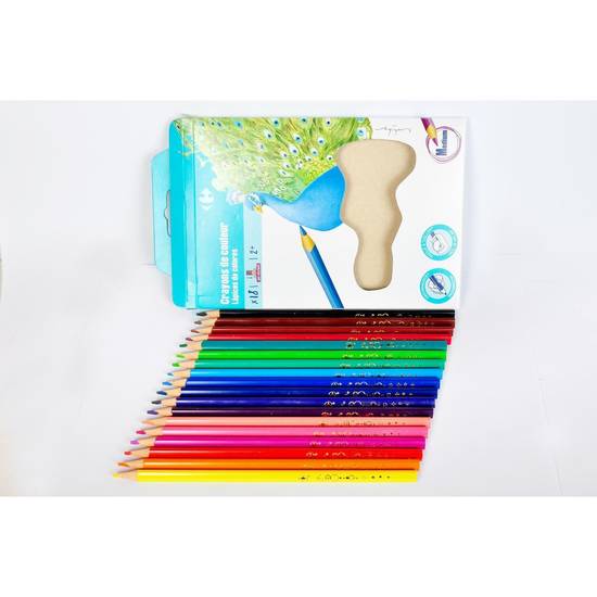 Carrefour - Crayons de couleur (médium/assortis)