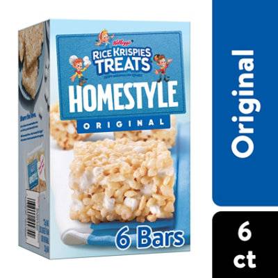 Rice Krispies Treats Homestyle Marshmallow Snack Bars Original 6 Count - 6.98 Oz