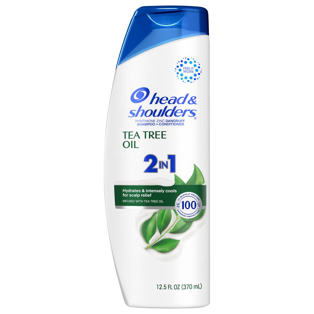 Head & Shoulders Tea Tree Oil 2 in 1 Dandruff Shampoo and Conditioner (12.5 fl oz)