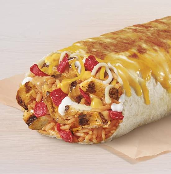 Double Chicken Grilled Cheese Burrito