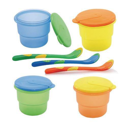 Nuby Storage Bowls With Feeding Spoon (1pc)