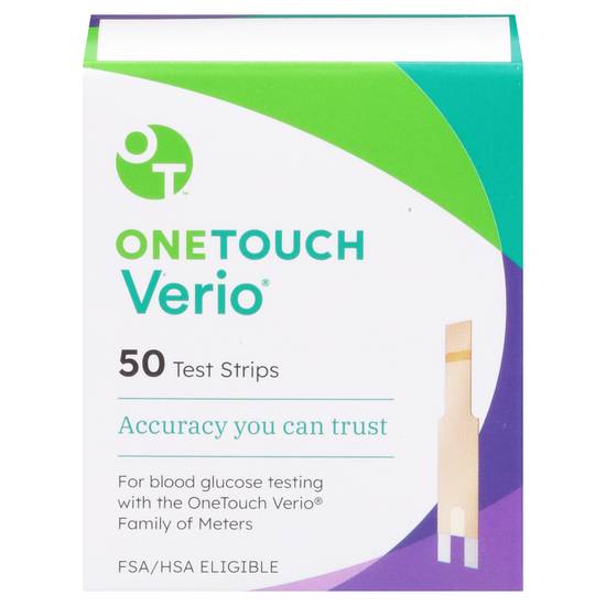Verio Onetouch Blood Glucose Test Strips (50 ct)