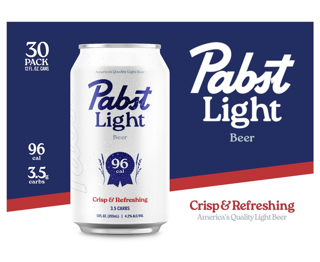 Pabst Crisp & Refreshing Light Beer (30 x 12 fl oz)