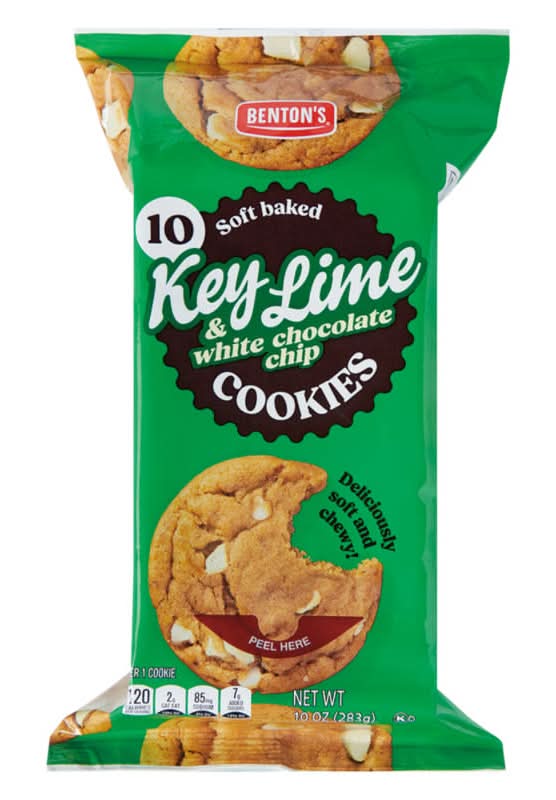 Benton's Soft Baked Cookies, Key Lime & White Chocolate Chip (10 oz)