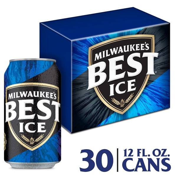 Milwaukee's Best Ice Beer Cans, 12 oz, 30 pk