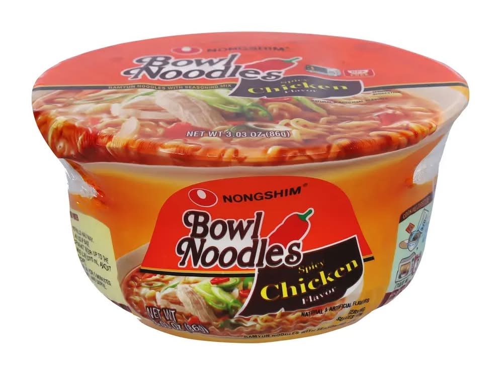 Nongshim Bowl Noodles Soup Spicy Chicken