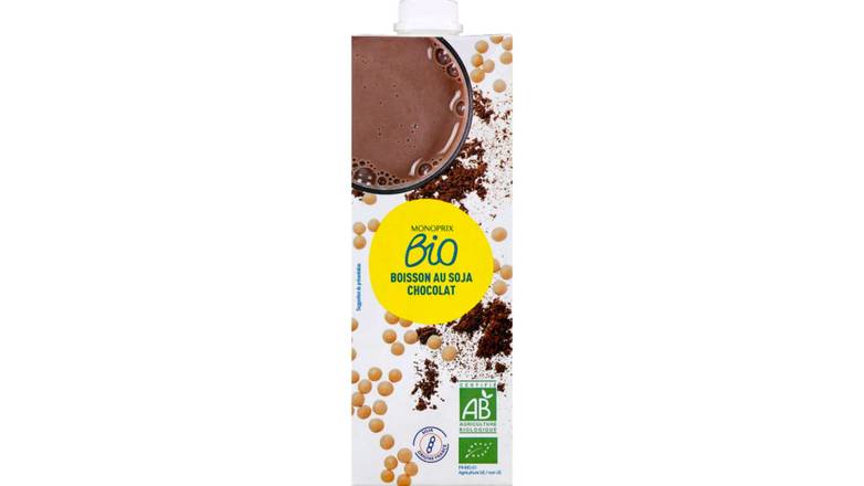 Monoprix Bio - Boisson au soja nature (1 L) (chocolat)