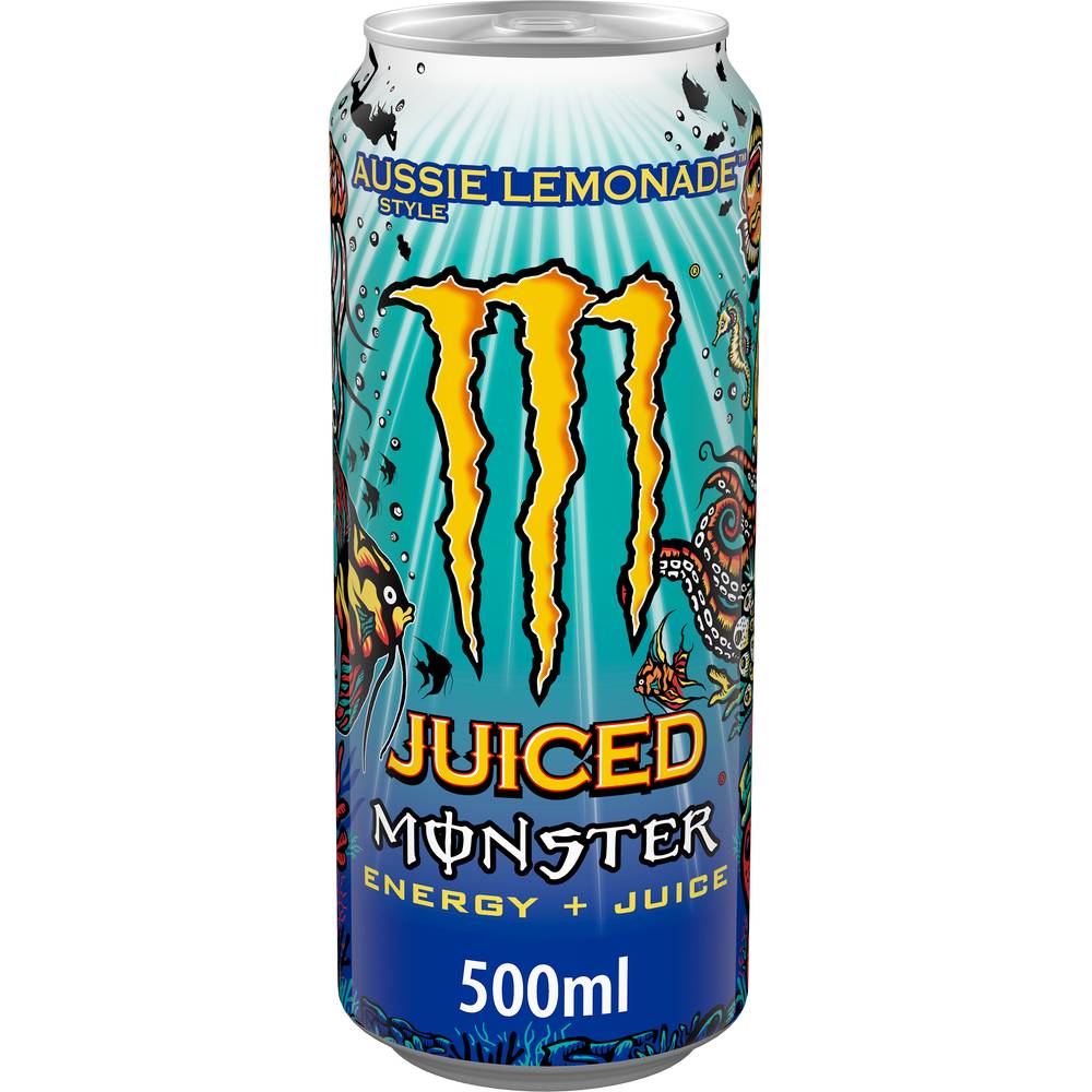 Monster Energy - Boisson énergisante aussie jus, lemonade (500ml)