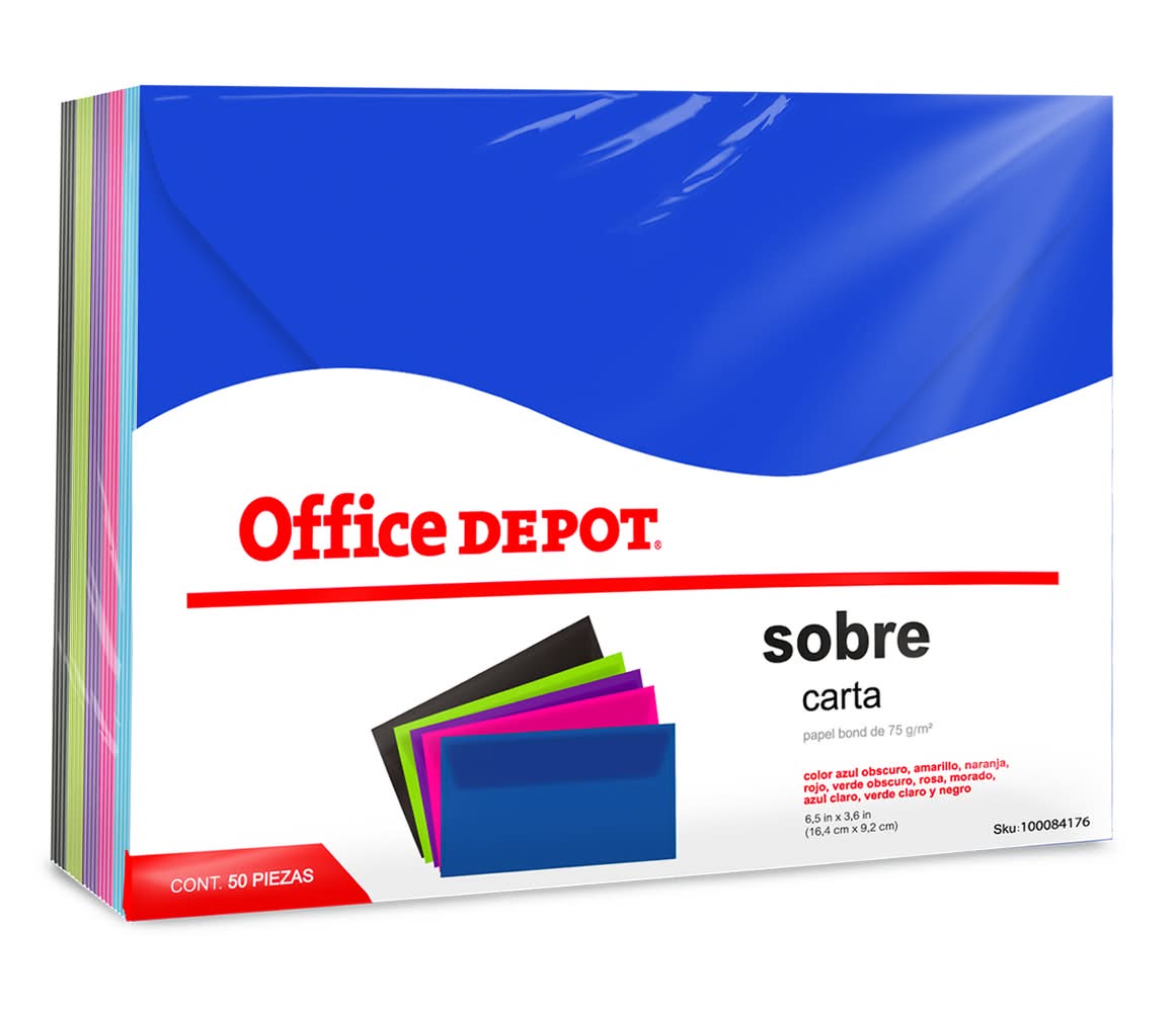 Office Depot Sobre de papel tamaño carta