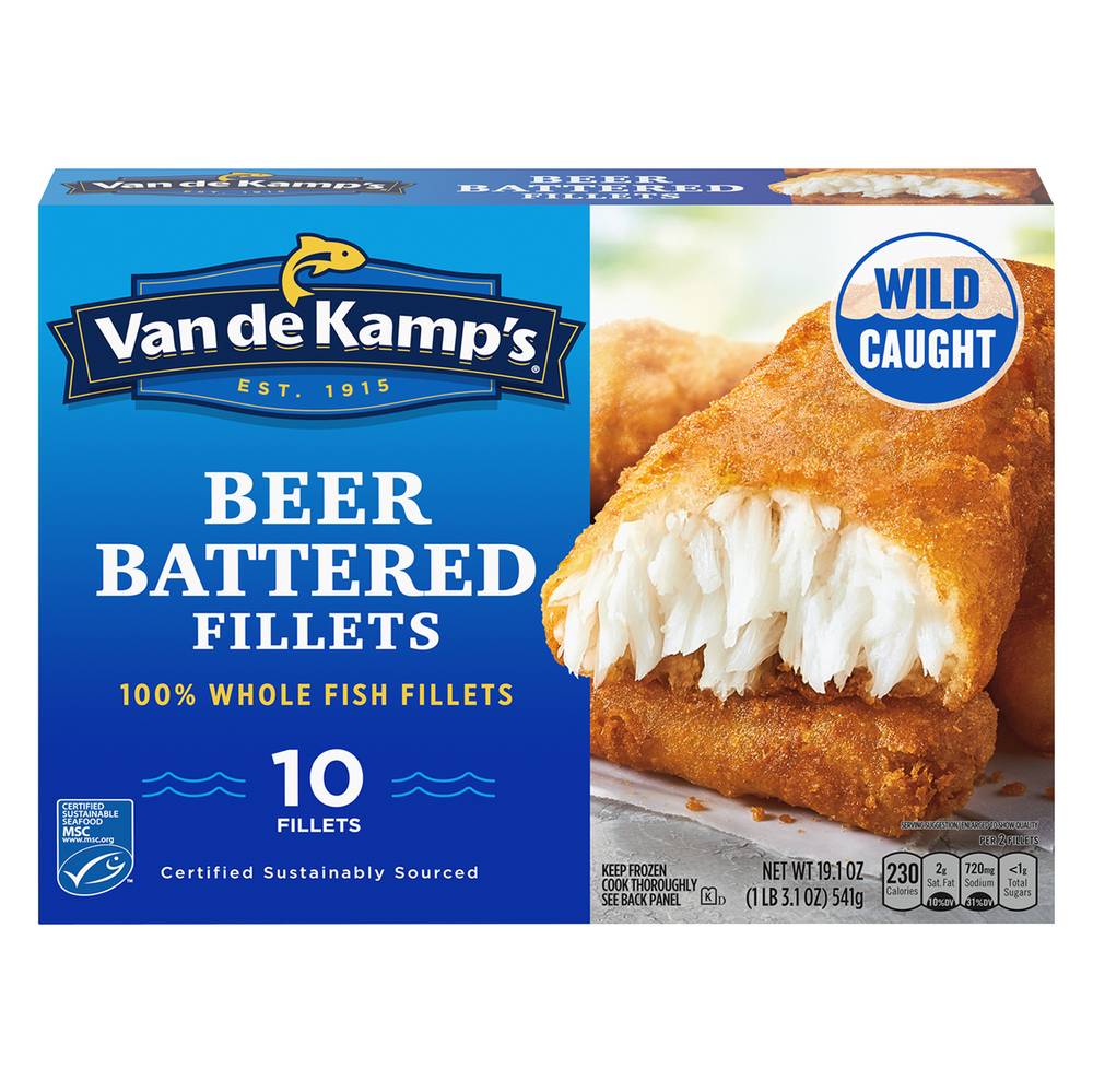 Van de Kamp's Beer Batter Fillets (1.19 lbs, 10 ct)