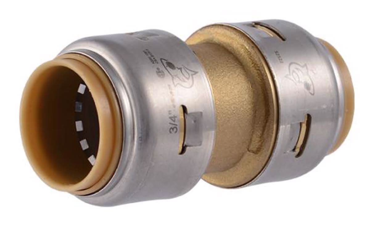 Sharkbite Push To Connect 3/4 In. Ptc Each X 3/4 In. D Ptc Brass Coupling