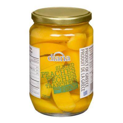 Diana · Pêches Tranchées (720 mL) - Sliced peaches in a light syrup (720 mL)