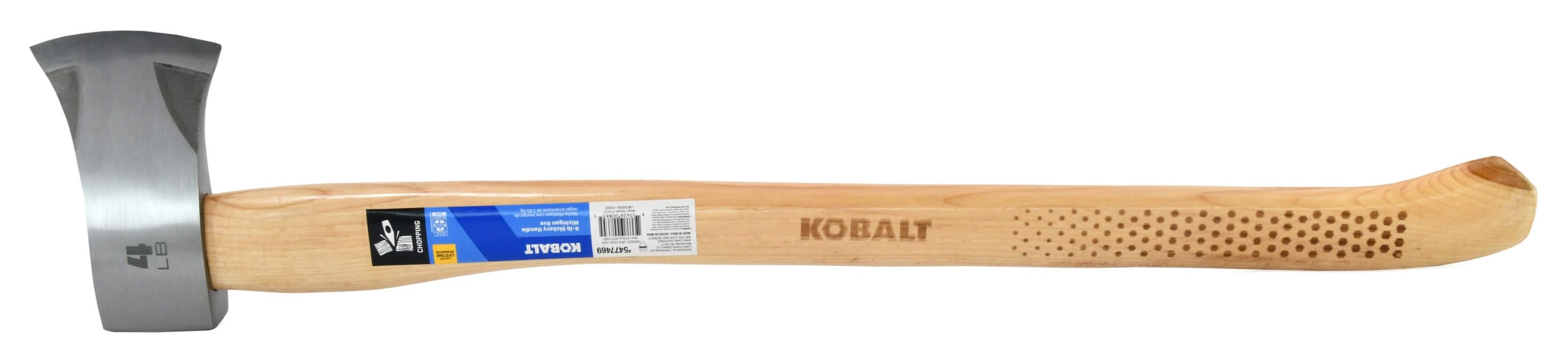 Kobalt 4-lb Drop-forged steel Michigan axe with 34-in Hickory Handle