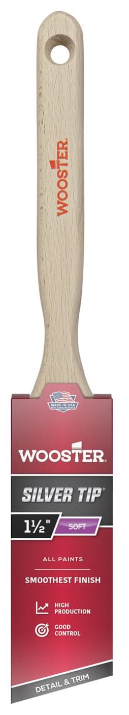 Wooster Silver Tip 1-1/2 In. Soft Angle Paint Brush
