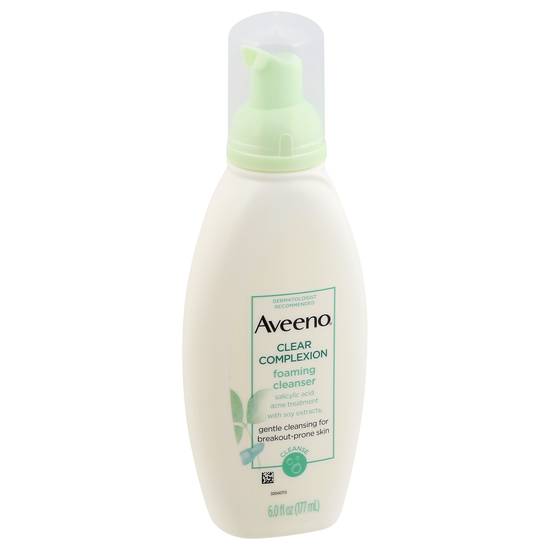 Aveeno Clear Complexion Salicylic Acid Foaming Facial Cleanser