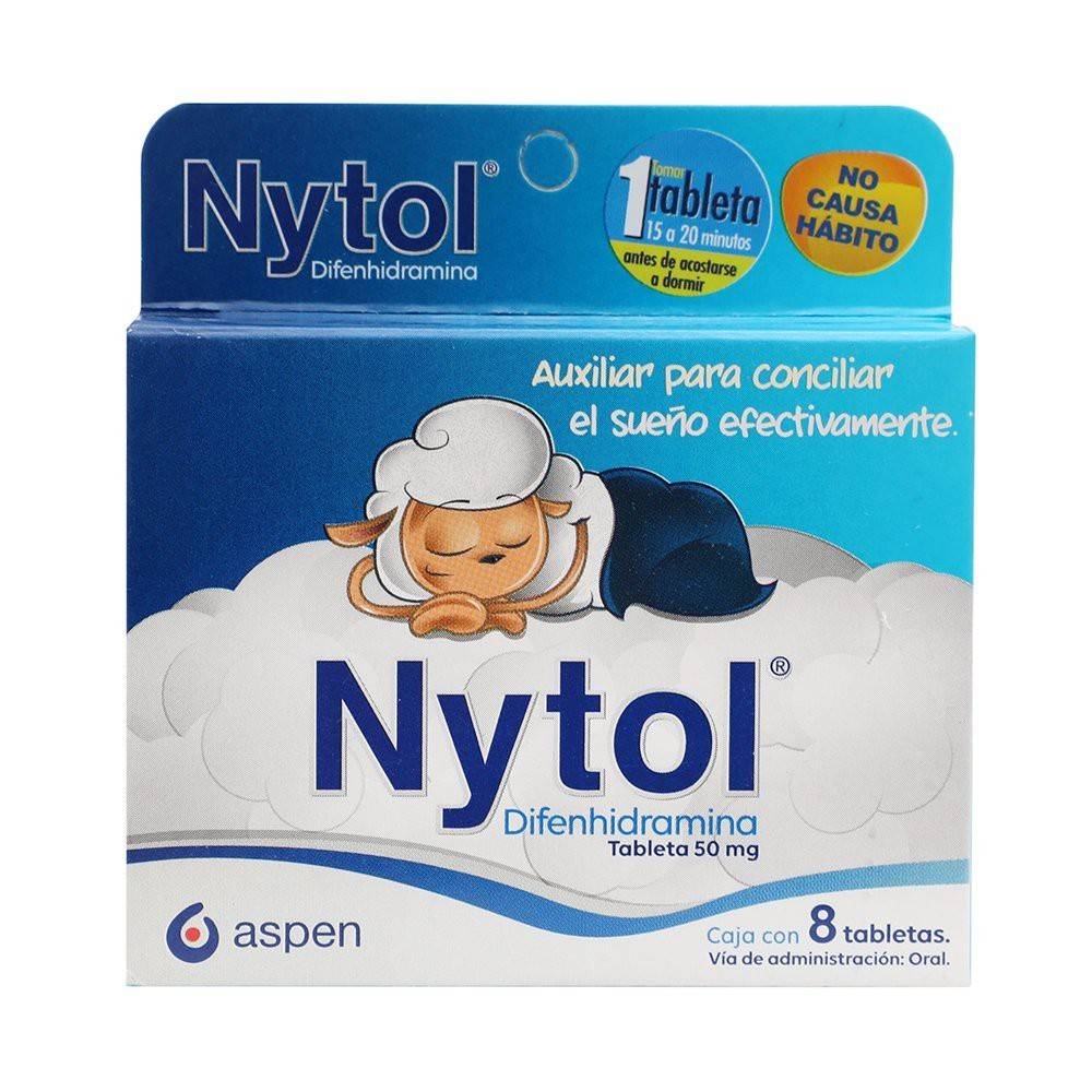 Aspen · Nytol difenhidramina tabletas 50 mg (8 un)