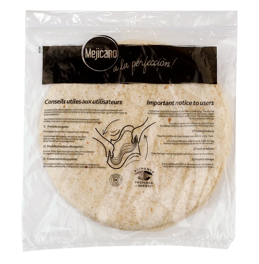 Mejicano - Tortillas Ordinaires 12 Po, 3 Paquets De 10 / Mejicano 12-In Regular Tortillas, 3 Packs Of 10