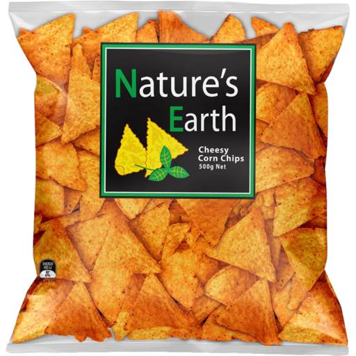Nature's Earth Cheesy Corn Chips (500g)