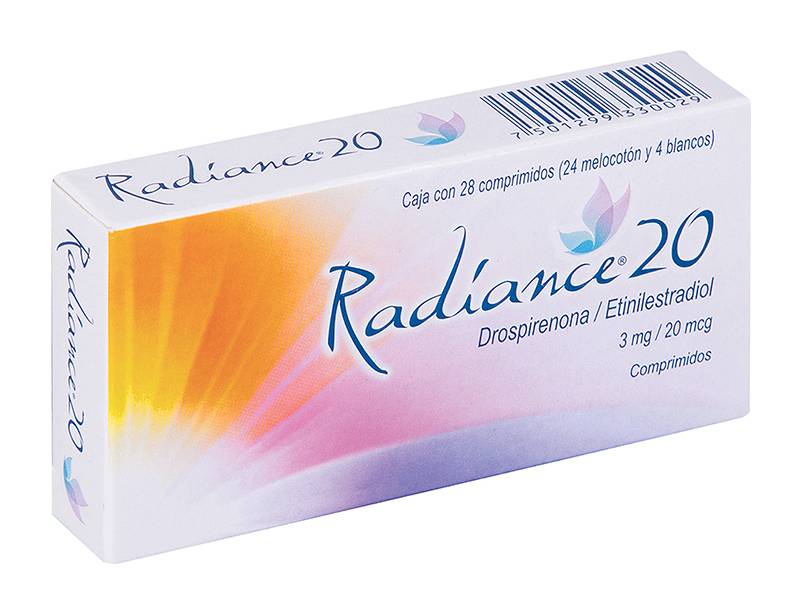 Liomont · Radiance 20 comprimidos 3 mg/ 20 mcg (28 un)