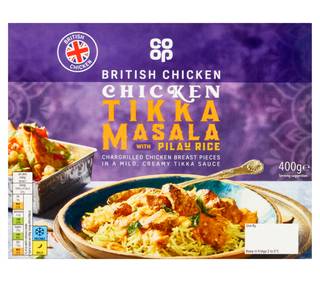 Co-op Chicken Tikka Masala & Pilau Rice 400g