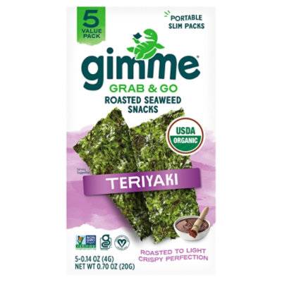 Gimme Teriyaki Seaweed Snack - 0.7 Oz