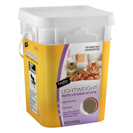 Signature Select Lightweight Multiple Cat Scented Cat Litter (20 lbs)