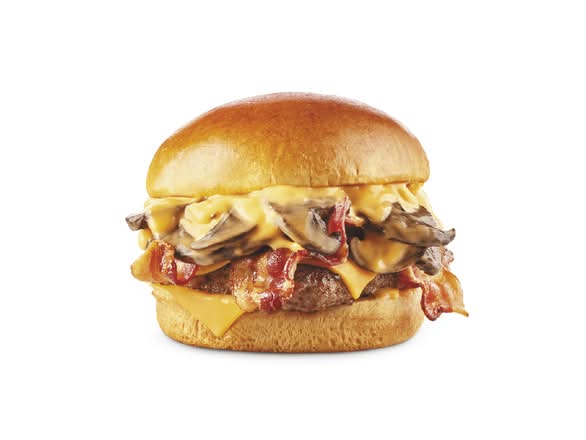 Bacon Portabella Mushroom Melt (Cals: 680)