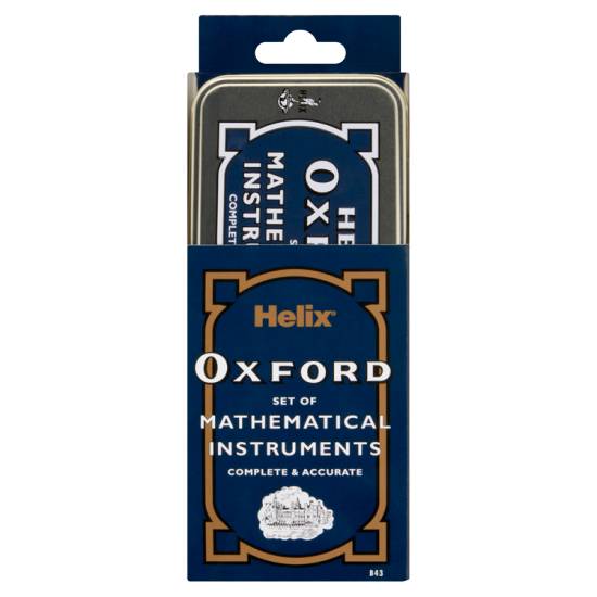 Helix Oxford Maths Set in Tin