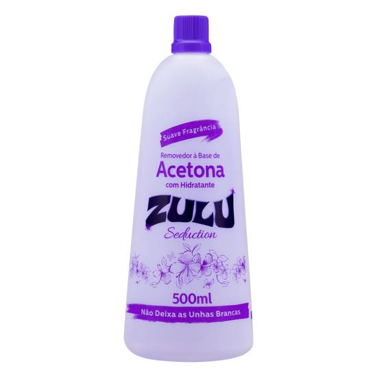 Zulu removedor de esmalte à base de acetona com hidratante (500ml)
