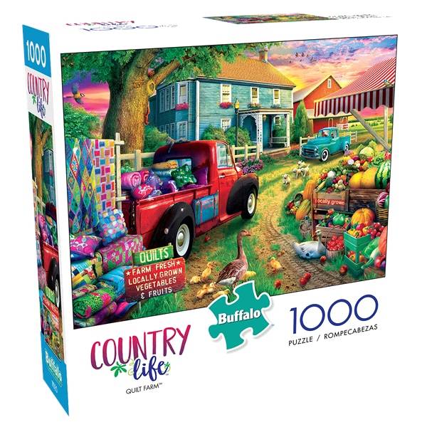 Country Life Puzzle, Quilt Farm, 1000 ct