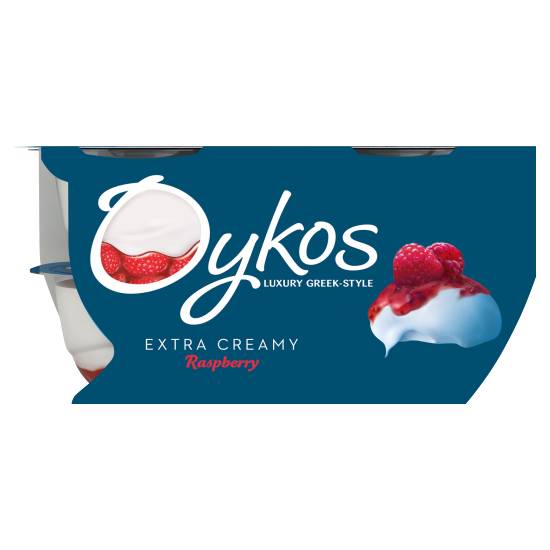 Oykos Raspberry Greek Style Yogurt (4 ct)