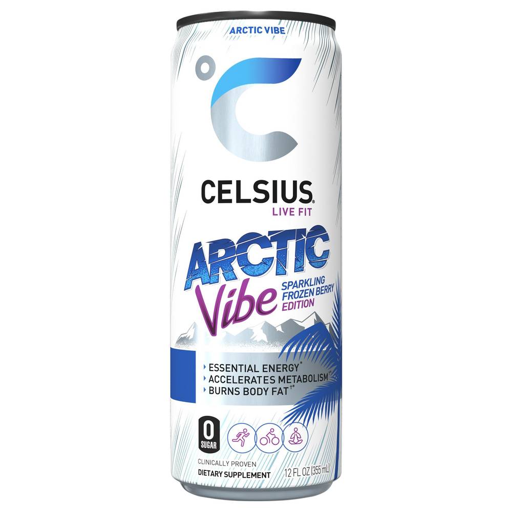 Celsius Sparkling Arctic Vibe Fitness Energy Drink (12 fl oz)