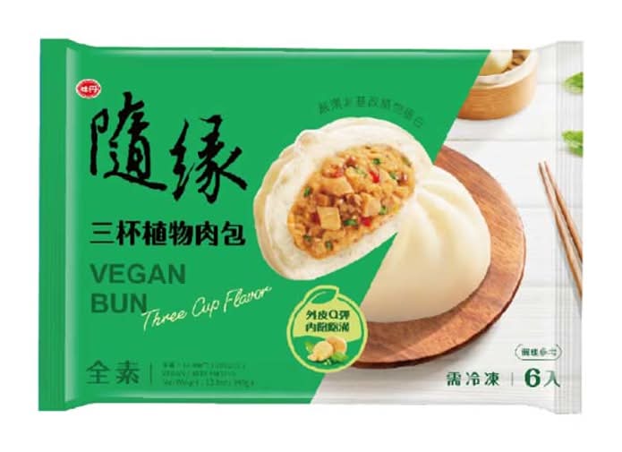 隨緣三杯植物肉包-冷凍 | 390 g (6入) #15012720