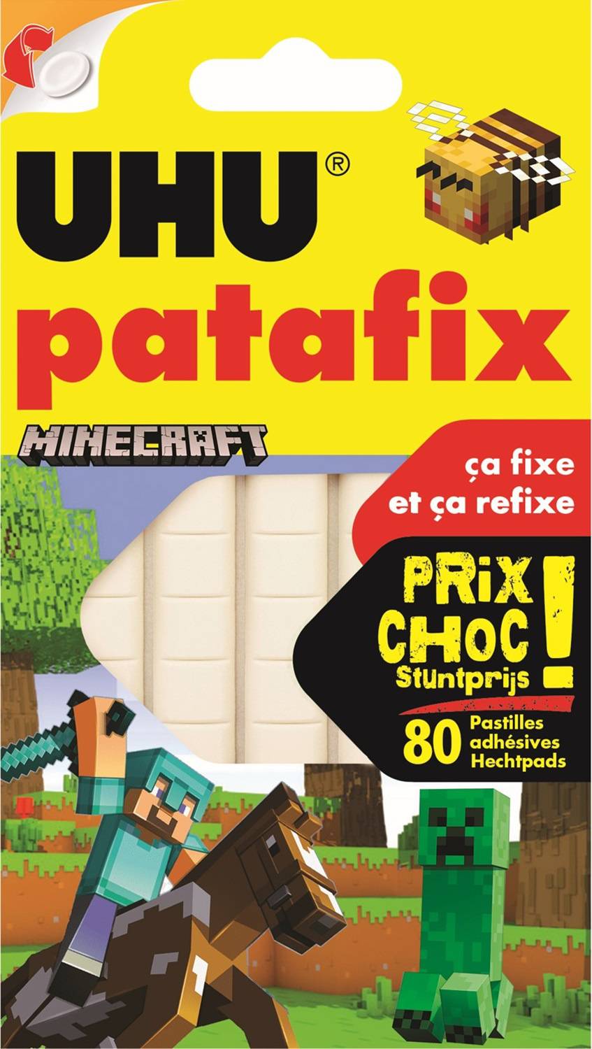 Uhu - Patafix adhésif blanche en pâte repositionnable (80 pièces)