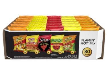 Frito-Lay Flamin' Hot Mix Variety Pack, 30 Ct (2X30|2 Units per Case)