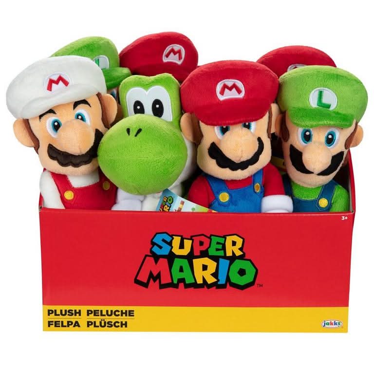 JAKKS Pacific Nintendo Plush Toy, 8 in, Assorted