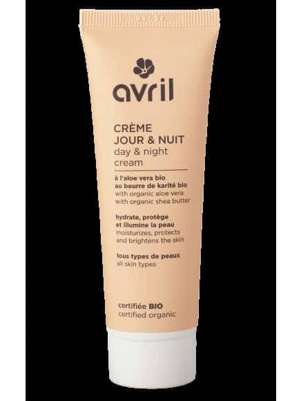 Avril - Crème de jour et de nuit à l'aloe vera et au beurre de karité bio (50ml)