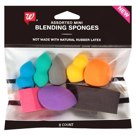 Walgreens Beauty Mini Assorted Sponge (8 ct)