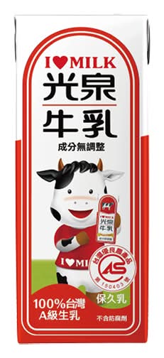 光泉全脂保久牛乳-200ml <200ml毫升 x 1 x 6Bottle瓶>