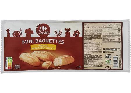 Carrefour Classic' - Mini baguettes (4 pièces)