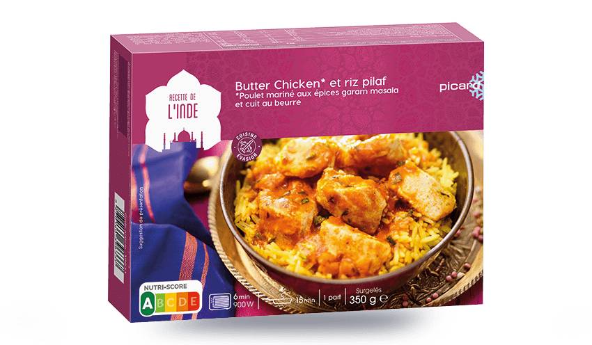 Butter chicken et riz pilaf