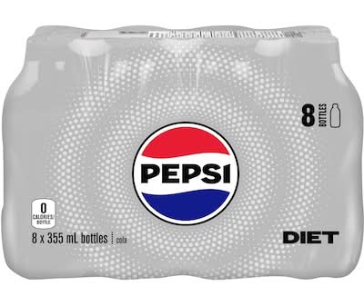 Diet pepsi boisson gazeuse - soft drink (8 pièces, 355 ml) (cola)