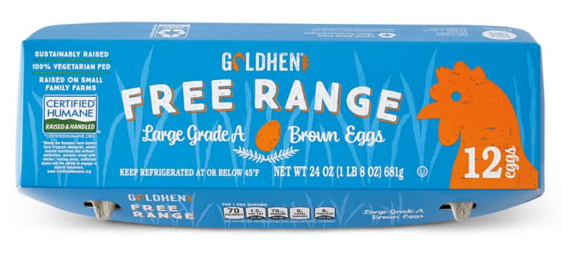 Goldhen Pasture Raised Large Brown Eggs Grade A, 12 count
