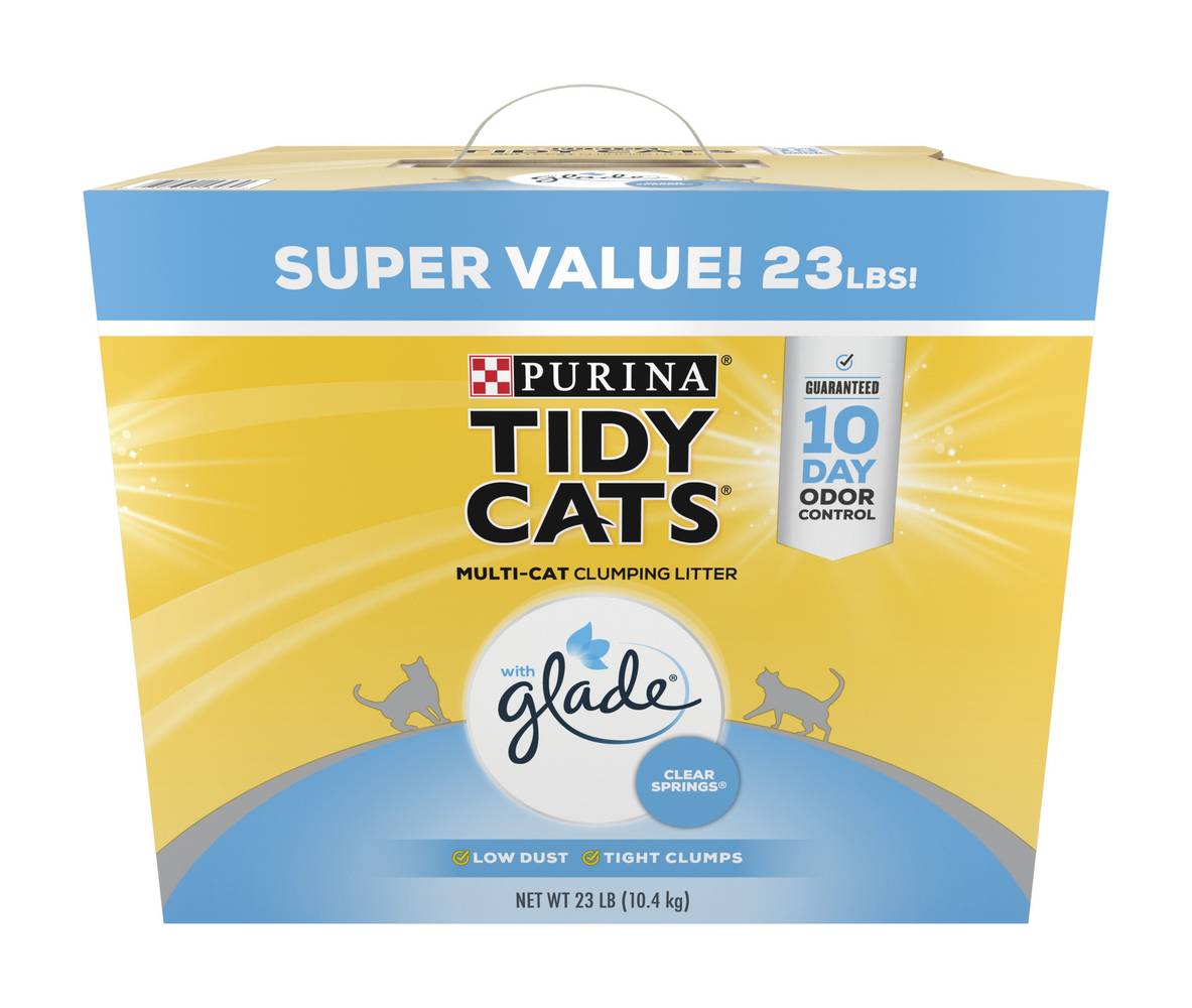 Purina Tidy Cats Glade Multi-Cat Clumping Litter (23 lbs)
