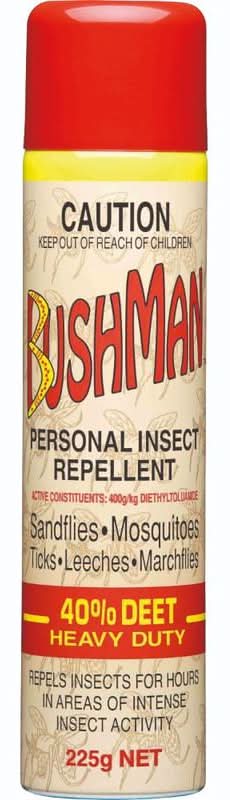 Bushman Heavy Duty Aerosol 40% Deet 225g