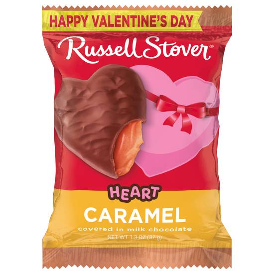 Russell Stover Valentine's Day Milk Chocolate Heart ( caramel)
