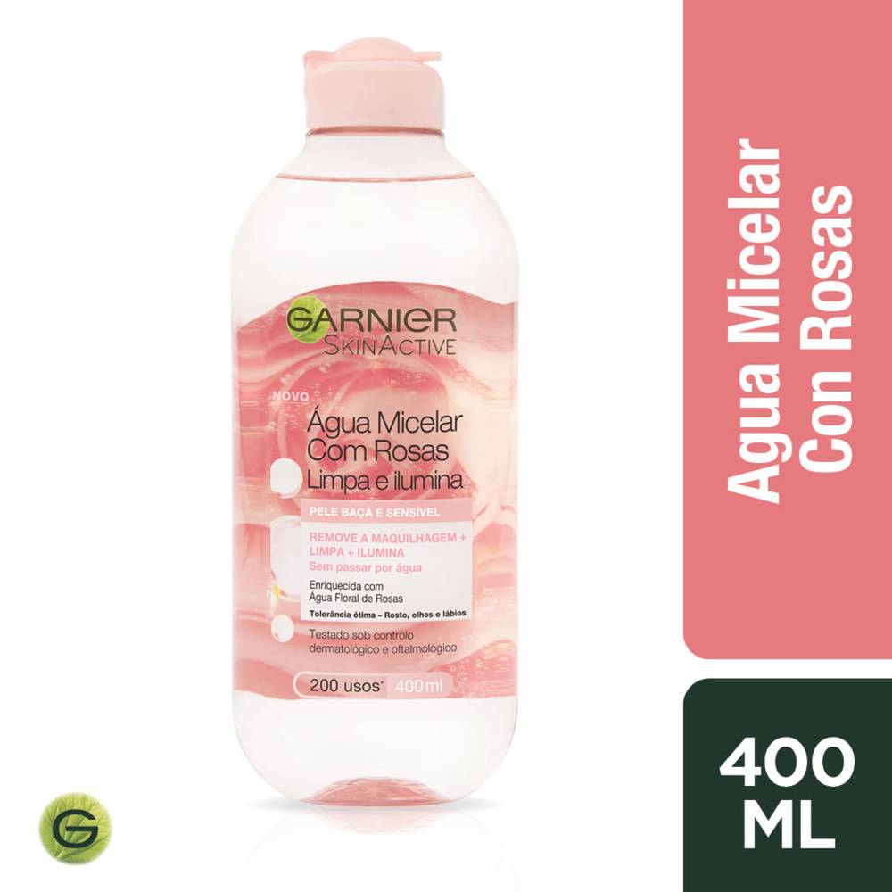 AGUA MICELAR AGUA DE ROSAS GARNIER SKIN