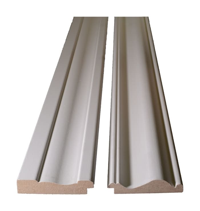 Alexandria Moulding 9/16 In. H X 2-5/8 In. W X 8 Ft. L Primed White Mdf Molding