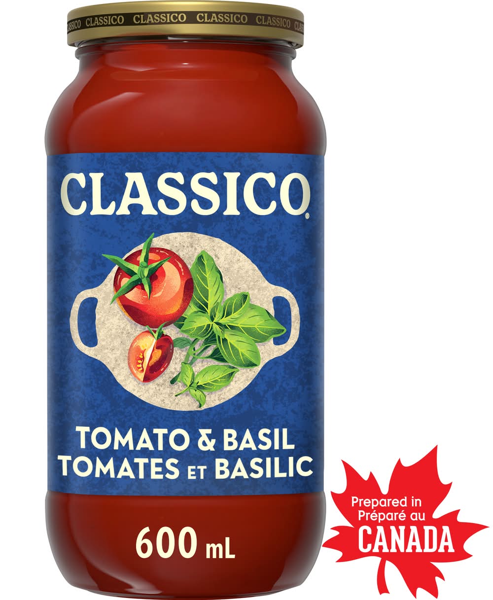 Classico Pasta Sauce, Tomato & Basil (600 ml)