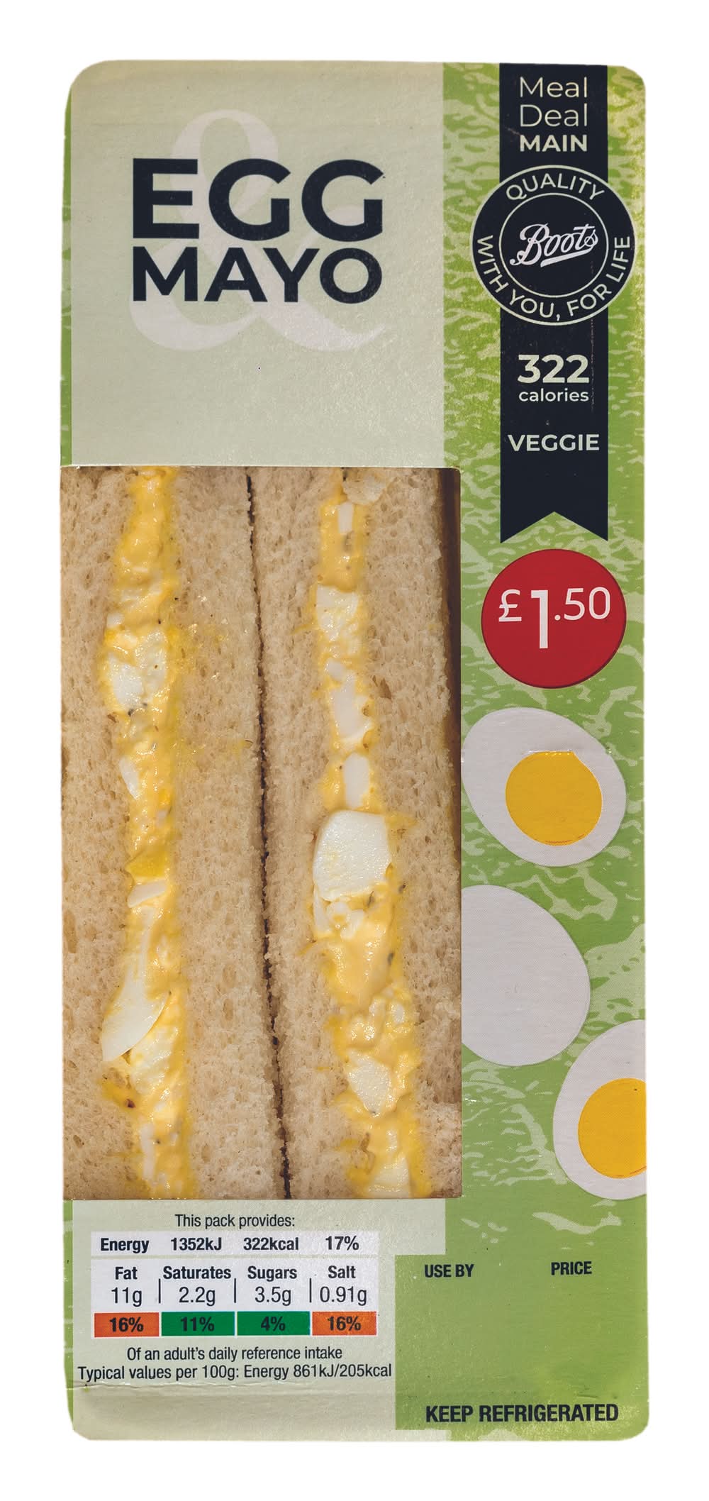 Boots Egg Mayo Sandwich